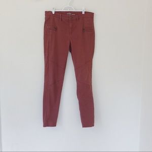 Red Moto Jeggings